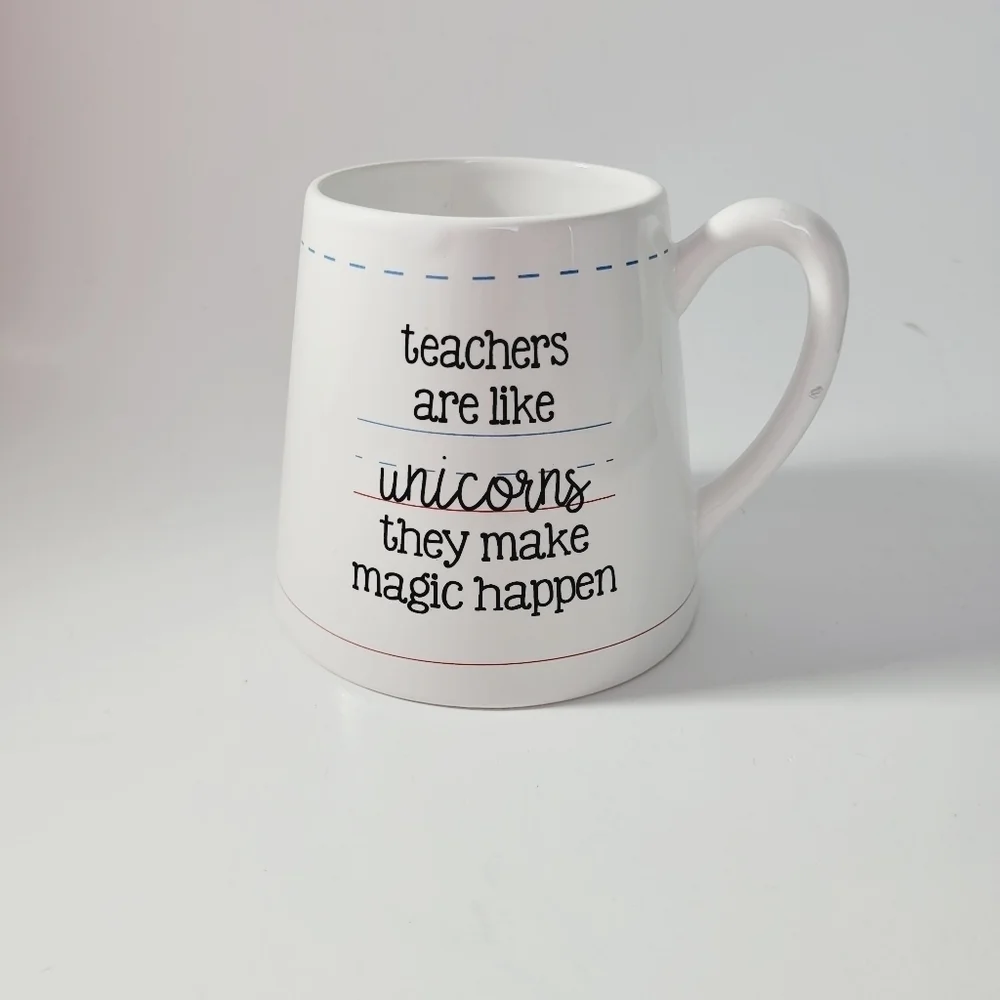 Mud Pie Unicorn Teacher Mug‎ Uplifting